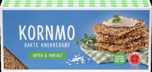 Kornmo Knekkebrød Urter & Havsalt