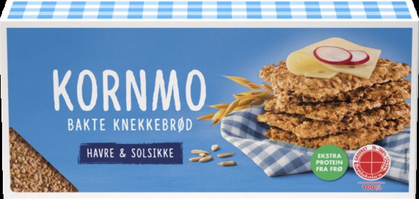 Kornmo Knekkebrød Havre & Solsikke